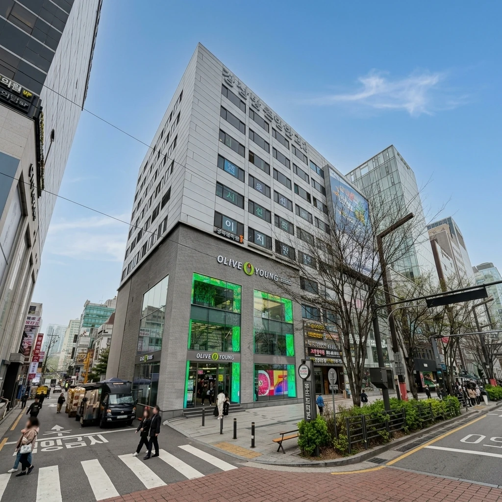 강남밝은명안과가 있는 동일빌딩 외관